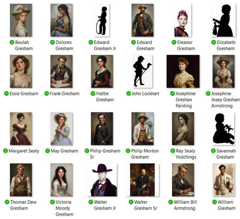 Family Trees and Line Editing